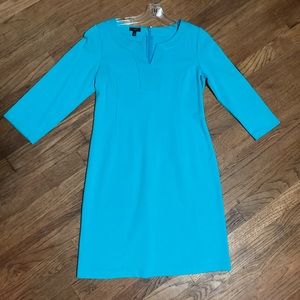 💖EUC💖Talbots💖Aqua Blue 3/4 Sleeve Dress💖2P💖